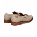 Mocasin ante Beige Popos Marron  AEROPLANE
