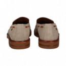 Mocasin ante Beige Popos Marron  AEROPLANE