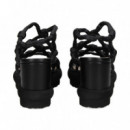 Sandalia Pala Enrejada Negro  PATRIZIA BONFANTI