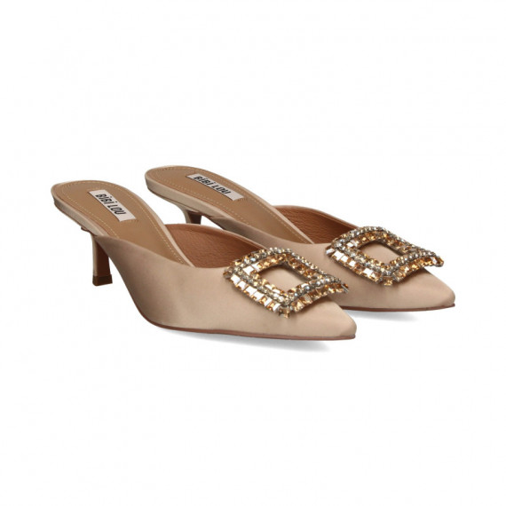 Mule Satin Nude  BIBI LOU