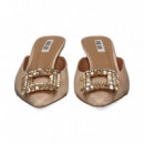 Mule Satin Nude  BIBI LOU