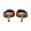 Mule Satin Nude  BIBI LOU