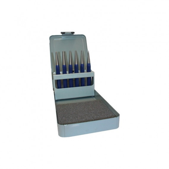 Juego Punzones Deriva 6 Piezas (1-2-3-4-5 Mm) con Granete