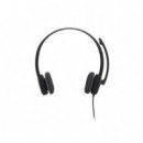 LOGITECH H151 Auriculares con Cable, Sonido Estéreo con Micrófono con Supresión de Ruido