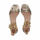 Gilda Cadena Reptil Beige  EXE