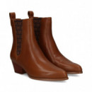 Botin Cowboy Logo Elastico Cuero  MICHAEL KORS