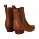 Botin Cowboy Logo Elastico Cuero  MICHAEL KORS