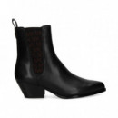 Botin Cowboy Elastico Logo Negro  MICHAEL KORS