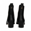 Botin Cowboy Elastico Logo Negro  MICHAEL KORS