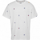 Camiseta Archive de Corte Amplio con Bordado de Tommy Jeans  TOMMY HILFIGER