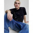 Camiseta Archive de Corte Amplio con Bordado de Tommy Jeans  TOMMY HILFIGER