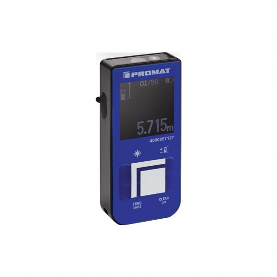 Medidor Laser de Distancias 15M 3MM Ip 54 Promat