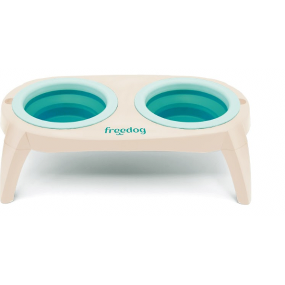 FREEDOG Compact Bowl Beige Turquesa 2X500 Ml