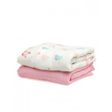 KIOKIDS C/v Muselina 120X120CM Bambú Tierra 2  Piezas Ref: 3975