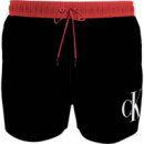 Bañador Corto con Cordón - Ck Monogram de CALVIN KLEIN