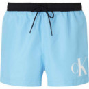 Bañador Corto con Cordón - Ck Monogram de CALVIN KLEIN