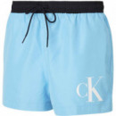 Bañador Corto con Cordón - Ck Monogram de CALVIN KLEIN
