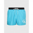 Bañador Corto con Cordón - Ck Monogram de CALVIN KLEIN