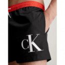 Bañador Corto con Cordón - Ck Monogram de CALVIN KLEIN