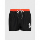 Bañador Corto con Cordón - Ck Monogram de CALVIN KLEIN