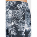 Bañador de Largo Medio con Cordón y Estampado de Palmeras CALVIN KLEIN