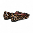 Copete Aplique Charol Lince Cuero  RAS