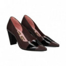 Salon Banda Negro Charol Gris  RAS