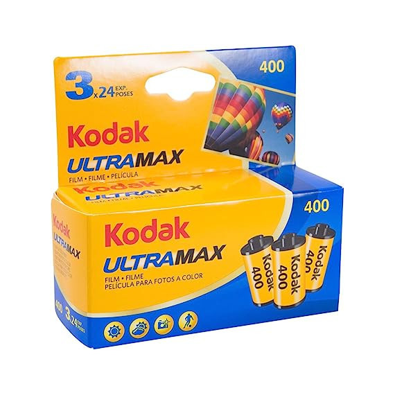 Carrete KODAK Ultramax Iso 400 3X24EXP 35MM