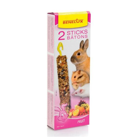 BENELUX Roedores Barritas Fruta 2 Uds