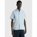 Camisa de Popelín Flexible Regular de TOMMY HILFIGER