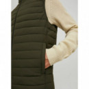 Chaleco acolchado con cierre de cremallera Jack & Jones