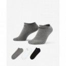NIKE Calcetines Dry Fit Invisibles Entrenamiento Tripack