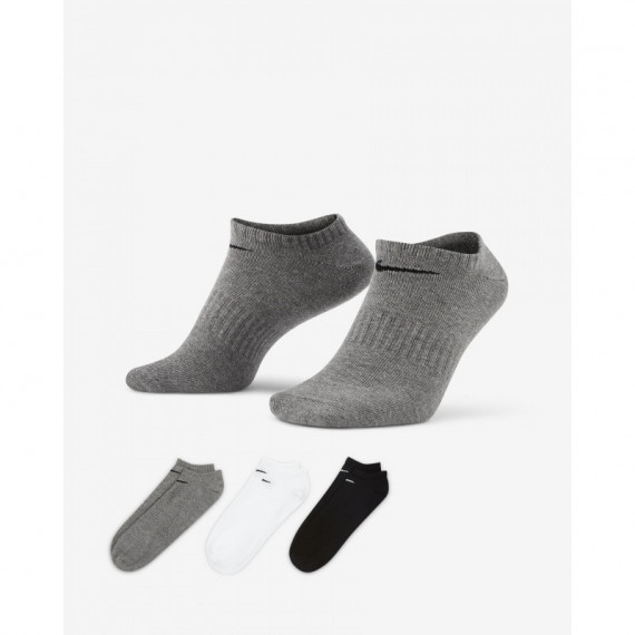 NIKE Calcetines Dry Fit Invisibles Entrenamiento Tripack