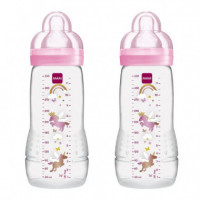 Mam Biberon Baby Bottle 330 Ml Rosa +4 M  JOHNSON & JOHNSON