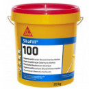 Sikafill 100 Rojo Teja Cubo 20 Kg