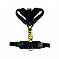 NAYECO Perro Arnes X-trm Cronos Neon Negro 46-75 Cm