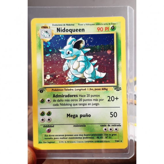 Carta pokemon Nidoqueen 1 edición Holo 1999