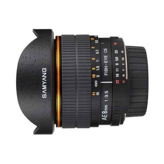 Samyang 8 Mm F/3.5 Ae Ojo de Pez para Nikon Cs Ii  LK SAMYANG