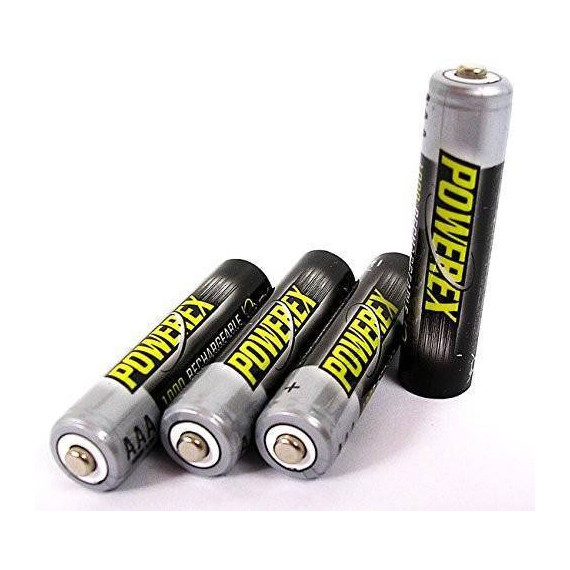 POWEREX MHRAAA4-1000 - Pack 4 Baterías Aaa Nimh 1,2V 1000MAH