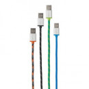 BOOMPODS Cable Retro Trenzado 1M Naranja