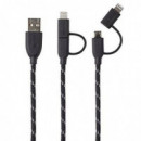 BOOMPODS Cable Duo  Trenzado 1M Lightning/micro USB a USB