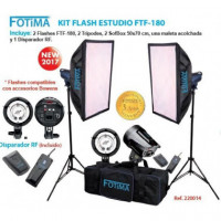 FOTIMA FTF-180 - Kit de Flash de Estudio 2X180W