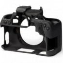 EASYCOVER Funda Protectora para la Canon Eos 77D  Negro (incluye Protector de Pantalla Lcd)