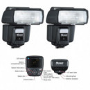 NISSIN KIT2 I60 Nikon 2 Flashes + Transmisor Air 1
