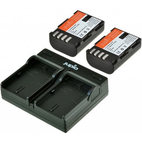 JUPIO Kit Cargador USB + 2 Baterias   DMW-BLF19E
