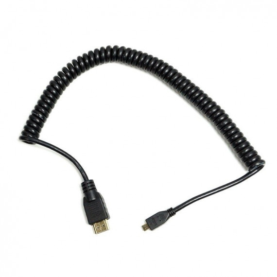 ATOMOS Cable Espiral Micro HDMI a Full HDMI Espiral 30CM