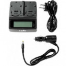 JUPIO JDC0010 Cargador Doble + Placas Intercambiables