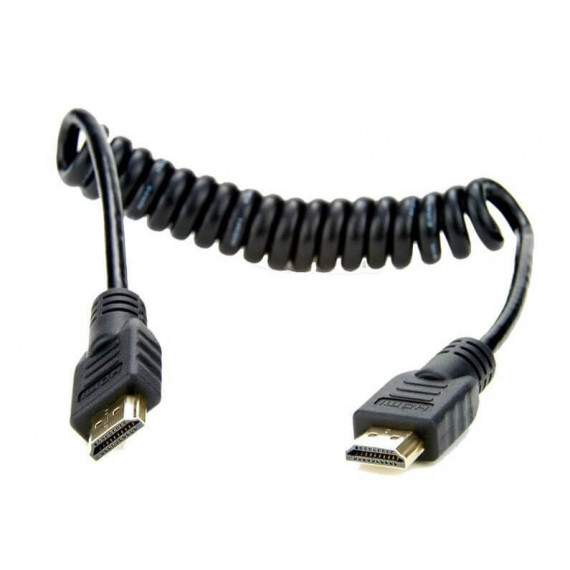 ATOMOS Cable Espiral 30-45 Cms. Full HDMI a Full HDMI