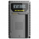 NITECORE UNK2 Cargador Nikon EN-EL15 DUAL(2BATERIAS 1 Usb)