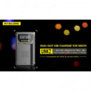 NITECORE UNK2 Cargador Nikon EN-EL15 DUAL(2BATERIAS 1 Usb)